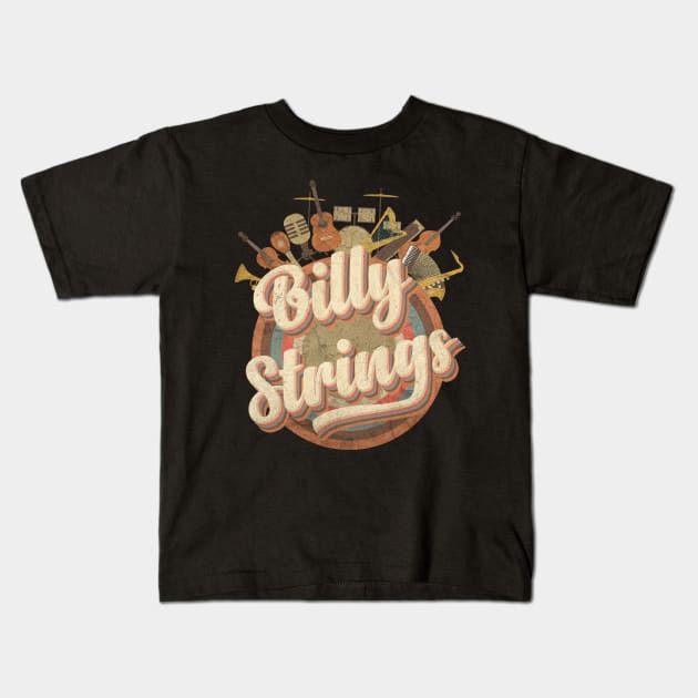 Top Merch Of Billy Strings // Music Tour Vintage Retro Style Kids T-Shirt by kumurkumur